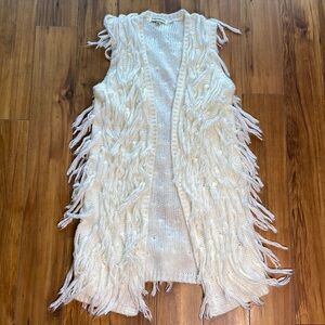Everybody Talks Wool blend Shag Fringe Vest